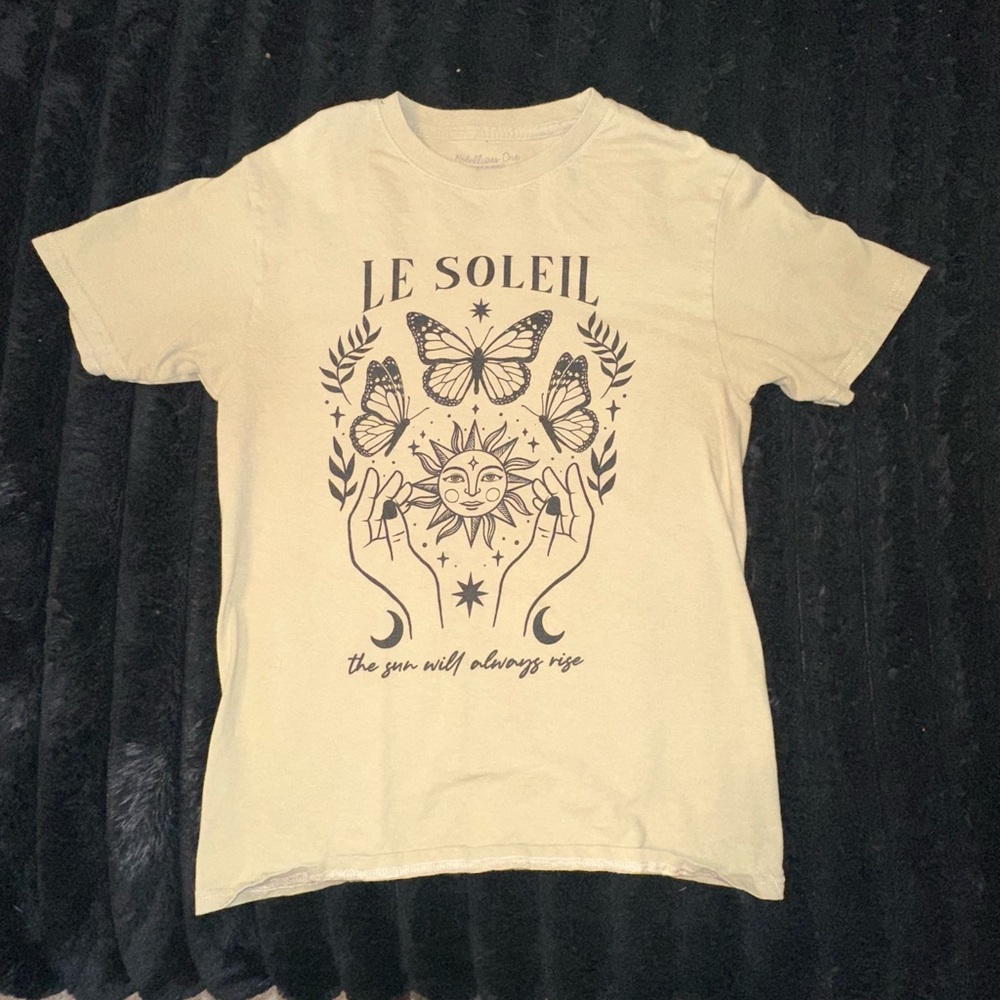 Rebellious One Tan Graphic Tee